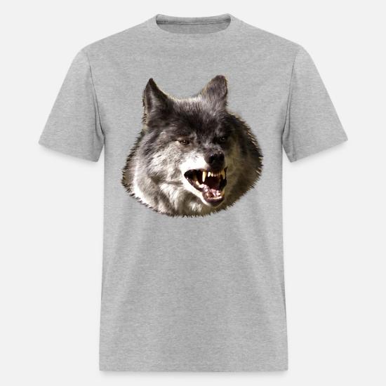snarling wolf t shirt